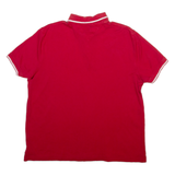 TOMMY HILFIGER Mens Polo Shirt Red L