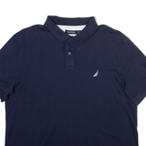 NAUTICA Mens Polo Shirt Blue L