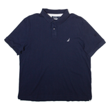 NAUTICA Mens Polo Shirt Blue L