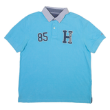 TOMMY HILFIGER Mens Polo Shirt Blue L