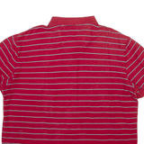 NAUTICA Mens Polo Shirt Red Striped XL