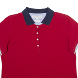 TOMMY HILFIGER Womens Polo Shirt Red XL