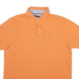 TOMMY HILFIGER Mens Polo Shirt Orange M