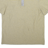 CALVIN KLEIN Mens Polo Shirt Grey Striped M