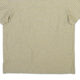 CALVIN KLEIN Mens Polo Shirt Grey Striped M