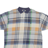 NAUTICA Mens Polo Shirt Grey Check XL