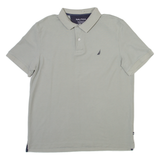 NAUTICA Mens Polo Shirt Grey L