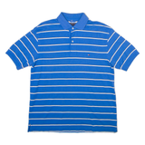 TOMMY HILFIGER Mens Polo Shirt Blue Striped M