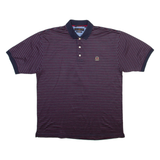 TOMMY HILFIGER Mens Polo Shirt Blue Striped XL
