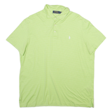 POLO RALPH LAUREN Mens Polo Shirt Grey Striped L