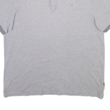 CALVIN KLEIN Mens Polo Shirt Grey Striped M