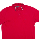 TOMMY HILFIGER Mens Polo Shirt Red L
