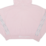CHAMPION Cropped Towelling Womens Pink Hoodie M
