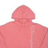 CHAMPION Cropped Womens Pink Hoodie L