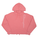 CHAMPION Cropped Womens Pink Hoodie L