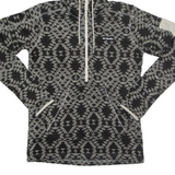 COLUMBIA Geometric Womens Black Hoodie Full Zip S