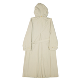 Belted Womens Trench Jacket Beige Hooded M
