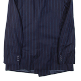 Mens Blazer Jacket Blue Striped L