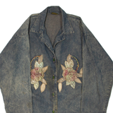Womens Jacket Grey Floral L