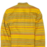CAROLE RICHARD Womens Jacket Yellow Striped L