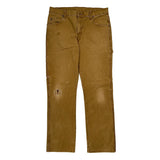 Dickies Carpenter Trousers - 34W 32L Brown Cotton