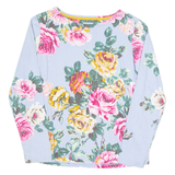 JOULES Womens Printed Top Purple Long Sleeve Floral UK 10