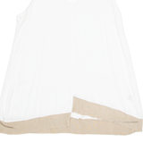 Womens Vest White Sleeveless 2XL