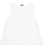 Womens Vest White Sleeveless 2XL