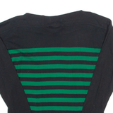 LAUREN RALPH LAUREN Womens Printed Top Green Long Sleeve Striped L