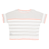 MINT VELVET Womens Printed Top Grey Striped UK 14