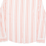 FRENCH CONNECTION Womens Printed Shirt White Long Sleeve Striped L