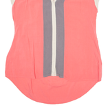 MONSOON Womens Top Pink V-Neck UK 14