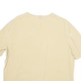 Womens Top Beige Faux Silk UK 14