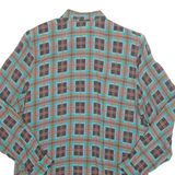 Womens Printed Shirt Black Long Sleeve Crazy Pattern L