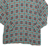 Womens Printed Shirt Black Long Sleeve Crazy Pattern L