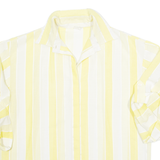 Womens Printed Blouse Yellow Striped M