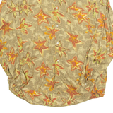 Womens Printed Blouse Green Long Sleeve Crazy Pattern XL