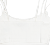 TOMMY HILFIGER Womens Cropped Vest White Sleeveless S