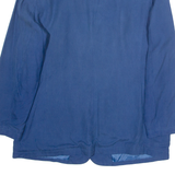 Womens Blouse Blue V-Neck Long Sleeve M