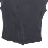 SOFT GREY Womens Top Black V-Neck UK 18