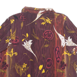 Womens Printed Blouse Brown Floral 2XL