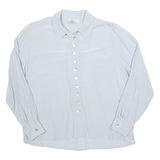 MADELINE Womens Blouse Blue Long Sleeve M