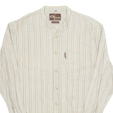 CANVAS Womens Blouse Beige Long Sleeve Striped M