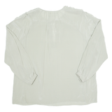 Sheer Womens Top Green Long Sleeve XL