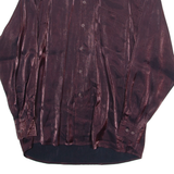 Womens Shirt Maroon Long Sleeve M