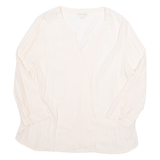 MONSOON Womens Top Pink V-Neck 3/4 Sleeve UK 14