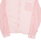 UGG Sheer Womens Printed Shirt Red Long Sleeve Check L