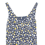 JOULES Womens Printed Vest Blue Sleeveless Animal Print UK 8