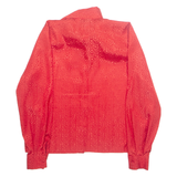 Womens Printed Blouse Red Long Sleeve Animal Print L