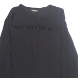 Womens Top Black Long Sleeve M